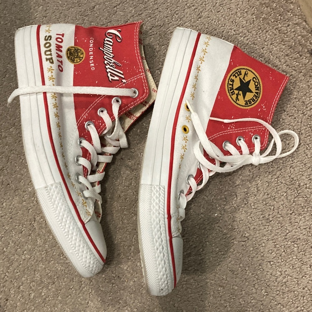 Andy Warhol’s Pop Art is printed on Converse All Stars